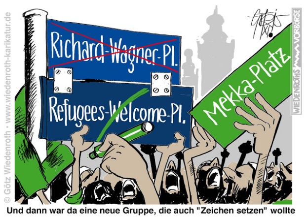 Der Richard-Wagner-Platz wird zum Mekka-Platz.